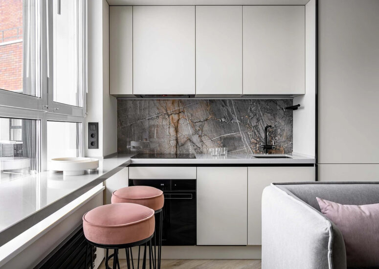 Irina Vashchenko｜30㎡，單身小公寓，每1㎡都被利用到極致！