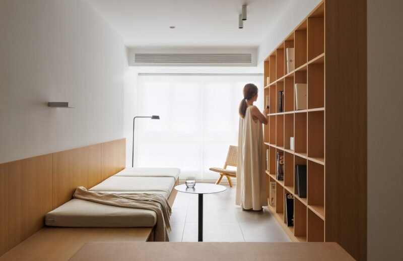 素則設計 | 72㎡，上海公寓-原木與白