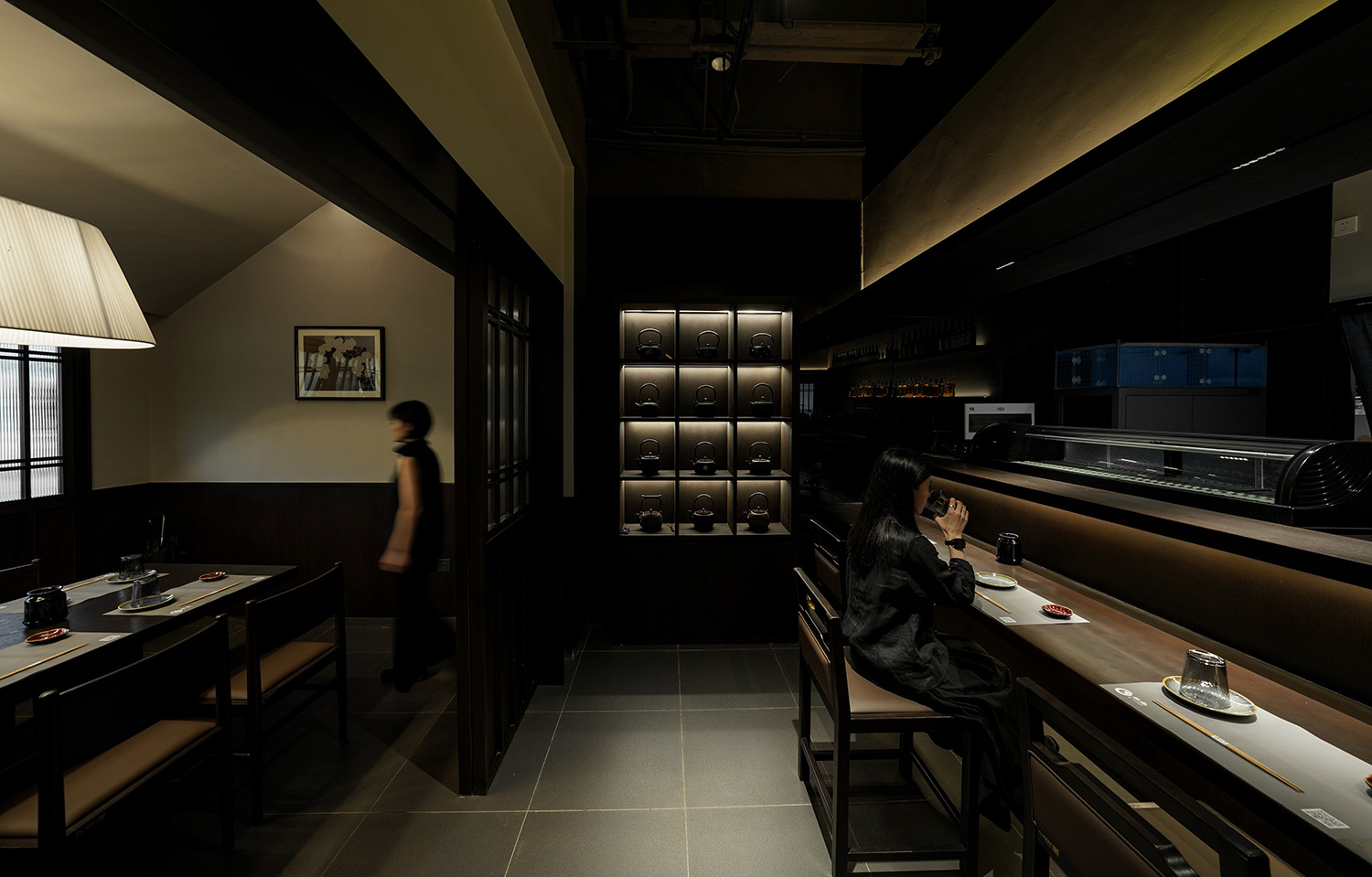 日料店設計,日式餐廳設計,日式料理餐廳設計,餐廳裝修,餐廳設計,餐廳設計方案,餐廳設計案例,深圳,笨魚·燒鳥社,具格設計