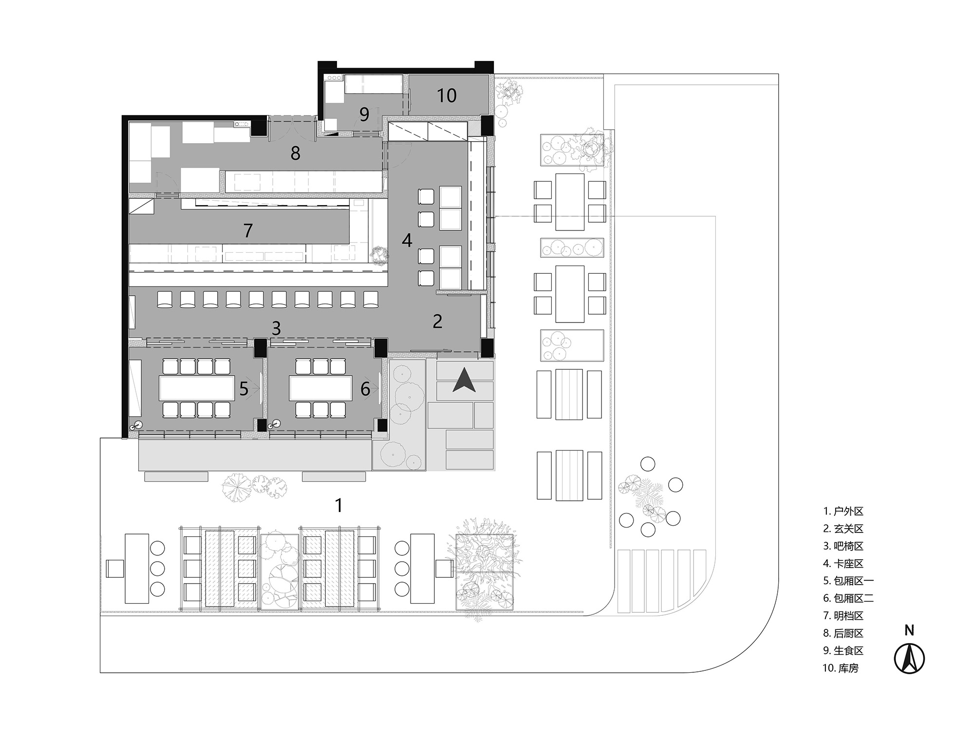 日料店設計,日式餐廳設計,日式料理餐廳設計,餐廳裝修,餐廳設計,餐廳設計方案,餐廳設計案例,深圳,笨魚·燒鳥社,具格設計