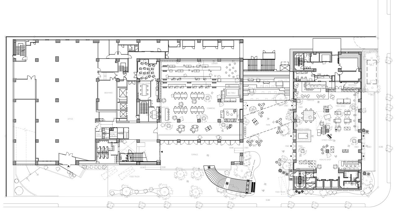 辦公室設計,辦公室裝修,辦公室設計案例,KOKUYO,綜合體,日本,東京,街區式辦公室
