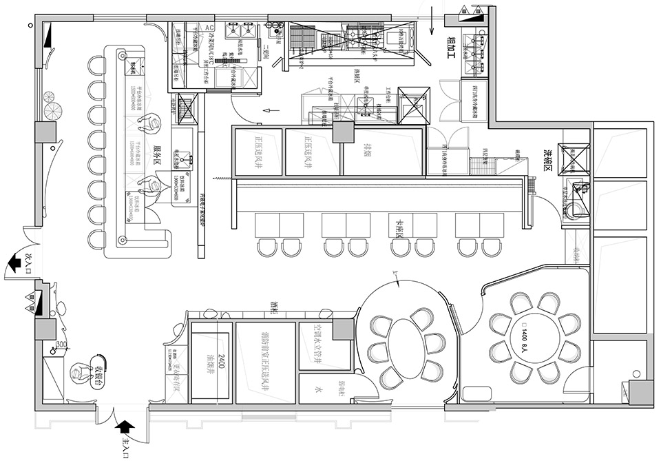 日料店設計,日料餐廳設計,高檔餐廳設計,休閑餐廳設計,餐廳設計,餐廳設計案例,餐廳設計方案,餐廳裝修,上海,WAZA MODERN IZAKAYA餐廳,墨瑪設計