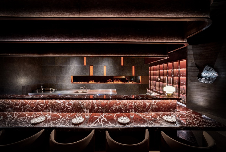 日料店設計,日料餐廳設計,高檔餐廳設計,休閑餐廳設計,餐廳設計,餐廳設計案例,餐廳設計方案,餐廳裝修,上海,WAZA MODERN IZAKAYA餐廳,墨瑪設計