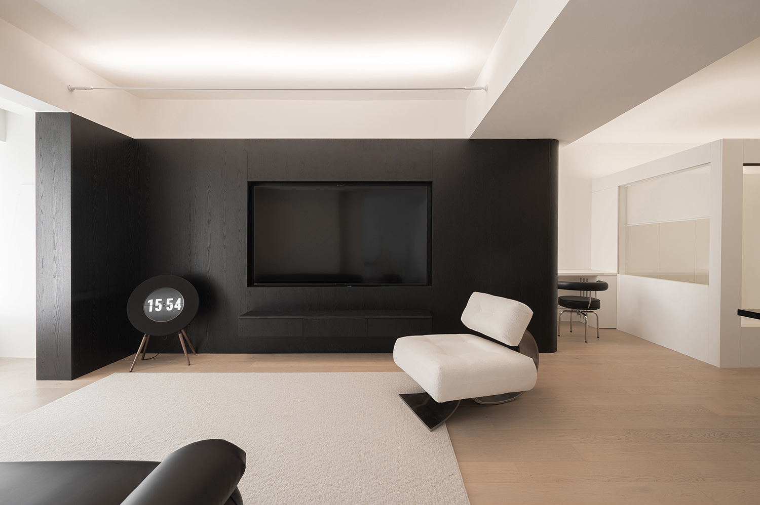 98㎡住宅設計,98㎡,住宅設計,公寓設計,極簡風格住宅設計,住宅設計案例,住宅設計方案,家裝設計,武漢,黑白主義美學住宅,上術設計