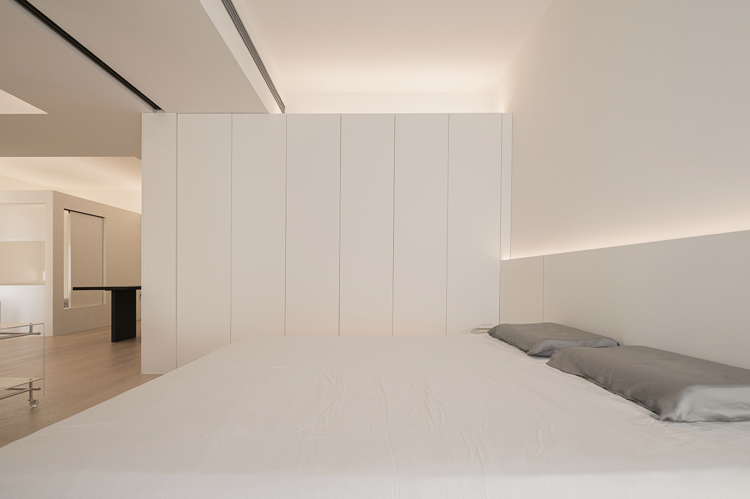 98㎡住宅設計,98㎡,住宅設計,公寓設計,極簡風格住宅設計,住宅設計案例,住宅設計方案,家裝設計,武漢,黑白主義美學住宅,上術設計