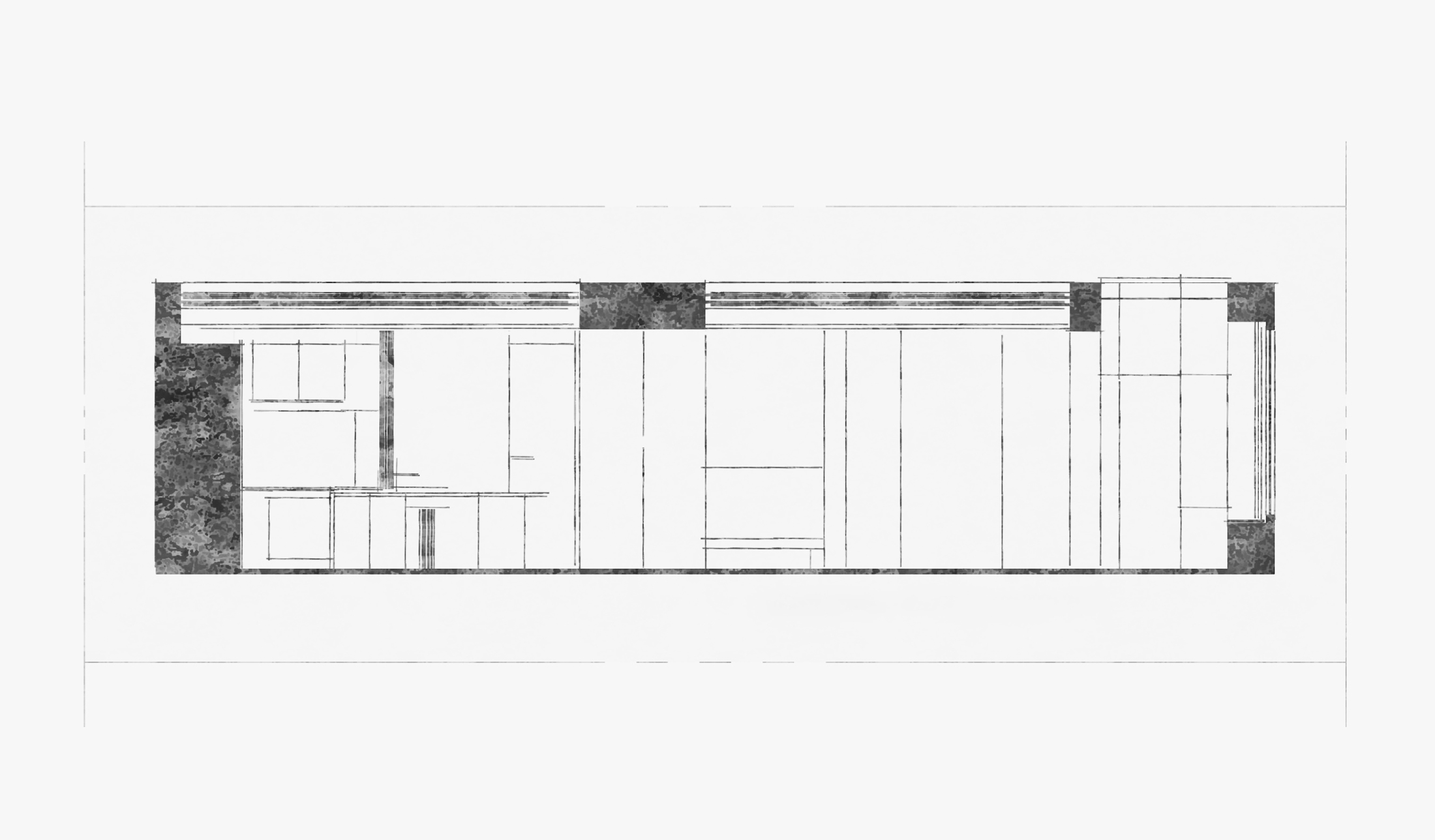 98㎡住宅設計,98㎡,住宅設計,公寓設計,極簡風格住宅設計,住宅設計案例,住宅設計方案,家裝設計,武漢,黑白主義美學住宅,上術設計
