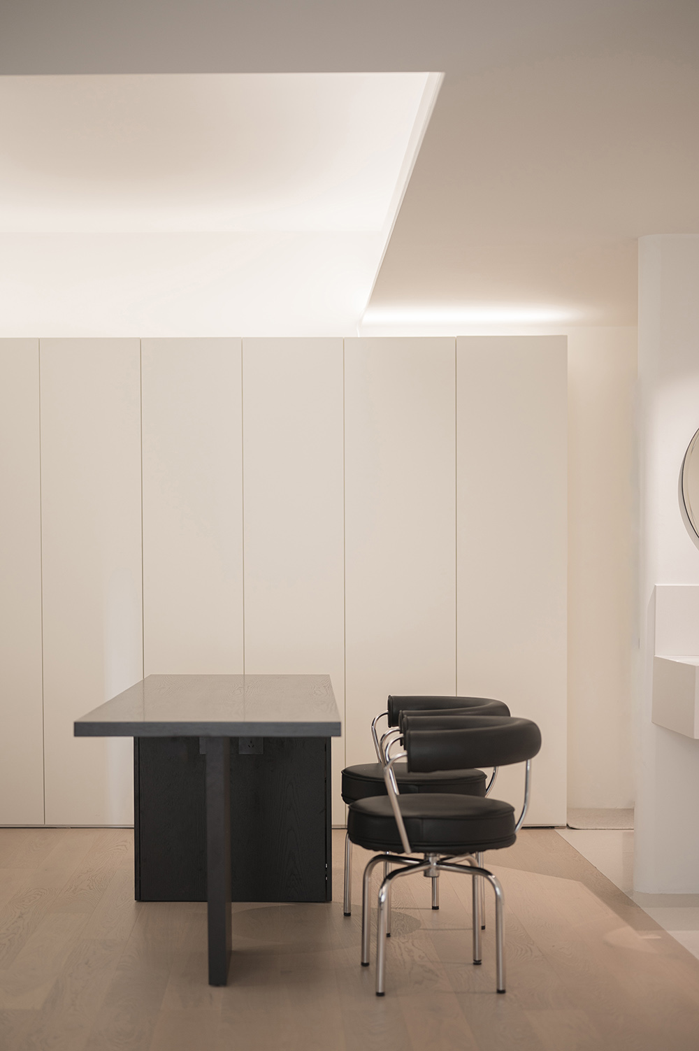 98㎡住宅設計,98㎡,住宅設計,公寓設計,極簡風格住宅設計,住宅設計案例,住宅設計方案,家裝設計,武漢,黑白主義美學住宅,上術設計