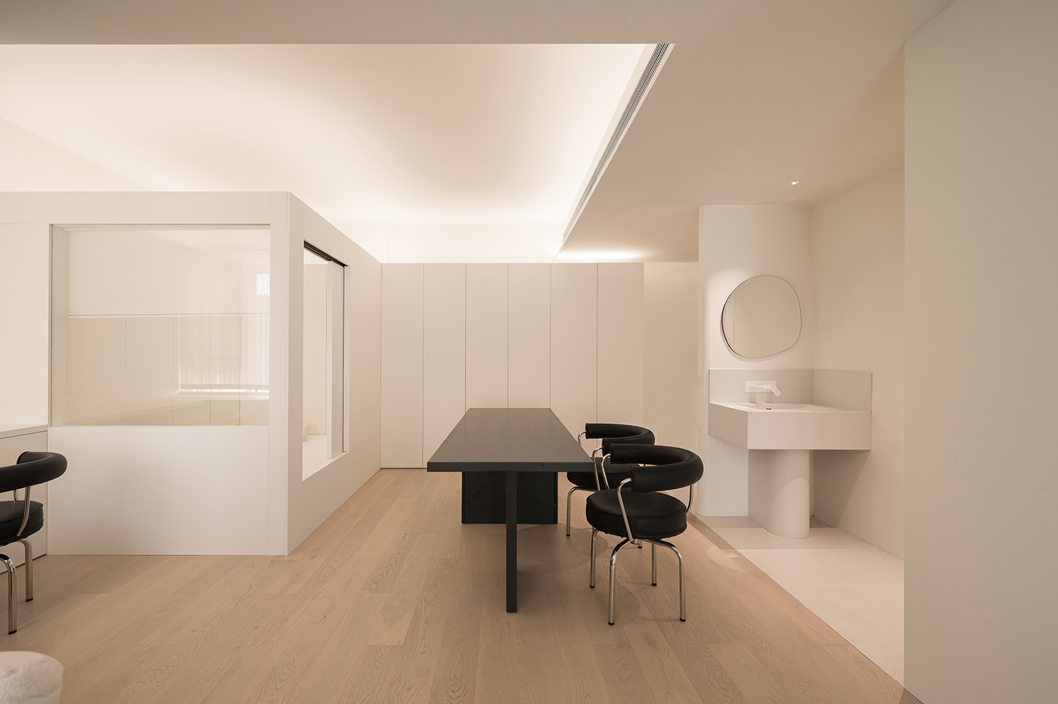 98㎡住宅設計,98㎡,住宅設計,公寓設計,極簡風格住宅設計,住宅設計案例,住宅設計方案,家裝設計,武漢,黑白主義美學住宅,上術設計