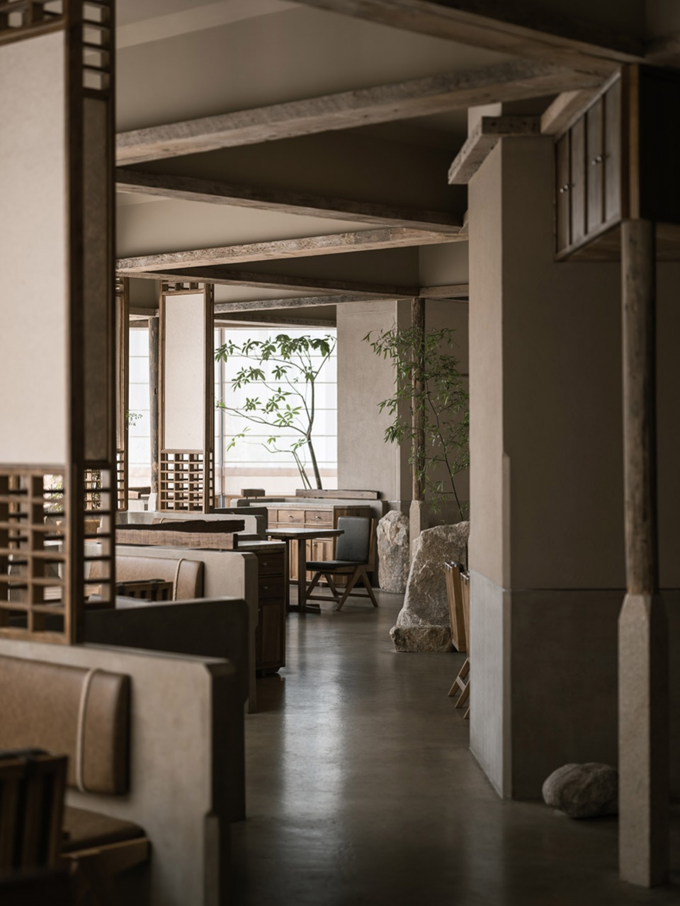 侘寂風格餐廳設計,休閑餐廳設計,餐廳設計,餐廳設計案例,餐廳設計方案,餐廳裝修,深圳,元古雲境深圳萬象天地店,無之設計