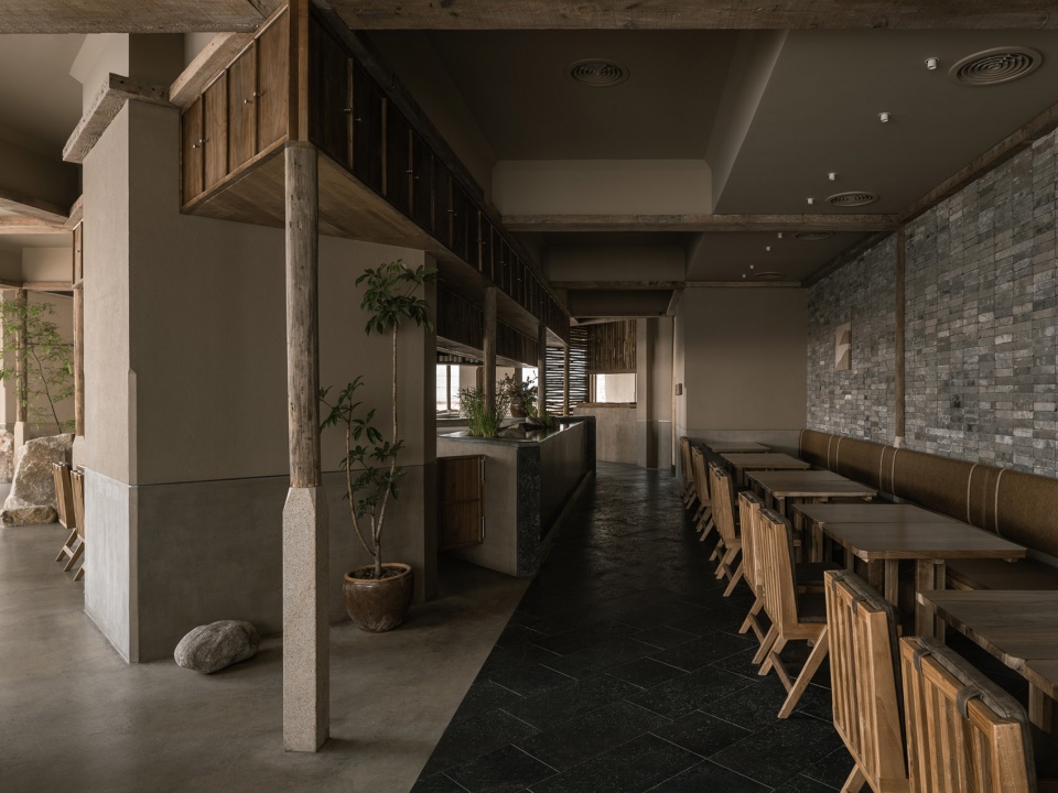 侘寂風格餐廳設計,休閑餐廳設計,餐廳設計,餐廳設計案例,餐廳設計方案,餐廳裝修,深圳,元古雲境深圳萬象天地店,無之設計