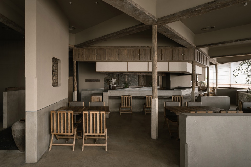 侘寂風格餐廳設計,休閑餐廳設計,餐廳設計,餐廳設計案例,餐廳設計方案,餐廳裝修,深圳,元古雲境深圳萬象天地店,無之設計