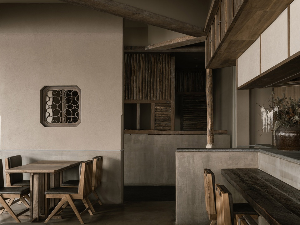 侘寂風格餐廳設計,休閑餐廳設計,餐廳設計,餐廳設計案例,餐廳設計方案,餐廳裝修,深圳,元古雲境深圳萬象天地店,無之設計