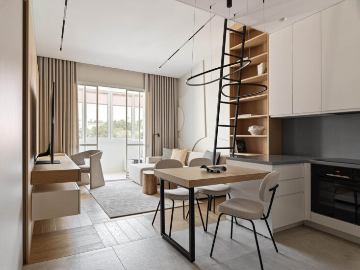 Ekaterina  Shilova｜65㎡，原木色+白色實用型溫馨小宅！