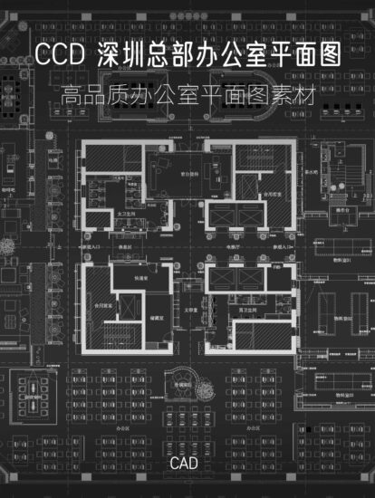CCD-深圳總部辦公室平麵圖（部分）-CAD