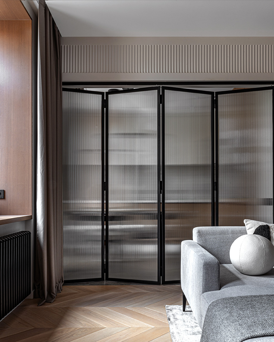 Osome,公寓設計,小戶型設計案例,小公寓設計,三室公寓,原木色+白色,長虹玻璃,65㎡