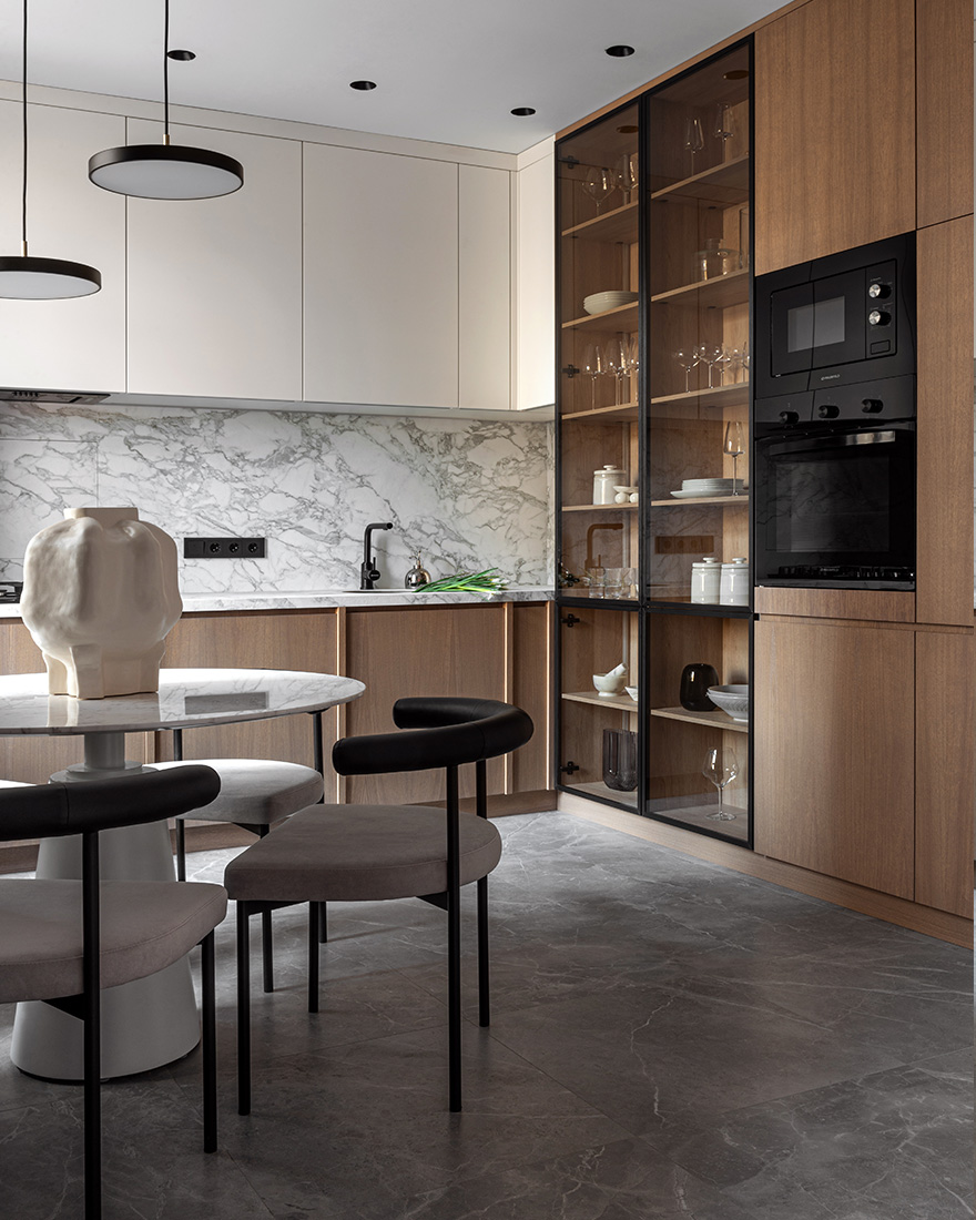 Osome,公寓設計,小戶型設計案例,小公寓設計,三室公寓,原木色+白色,長虹玻璃,65㎡