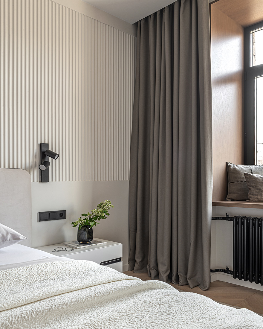 Osome,公寓設計,小戶型設計案例,小公寓設計,三室公寓,原木色+白色,長虹玻璃,65㎡