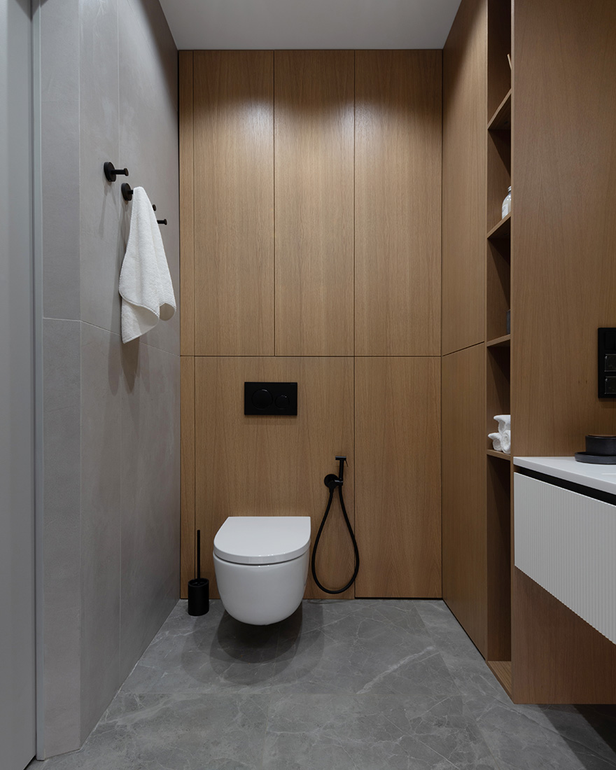 Osome,公寓設計,小戶型設計案例,小公寓設計,三室公寓,原木色+白色,長虹玻璃,65㎡