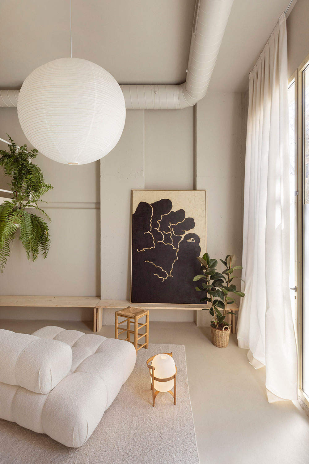 BATTE,公寓設計,小戶型設計案例,小公寓設計,閣樓設計,極簡主義,40㎡,微水泥