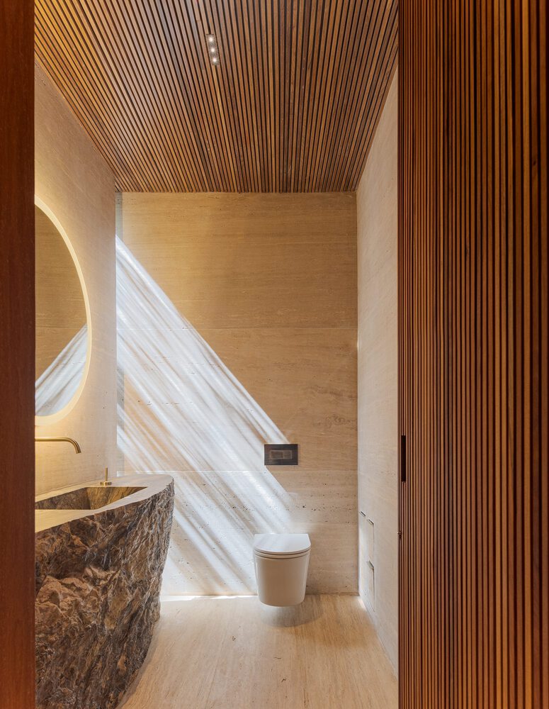 Fernanda Marques Arquitetura,別墅設計案例,別墅設計方案,開放式別墅,巴西,聖何塞,1400㎡,庭院別墅,原木色