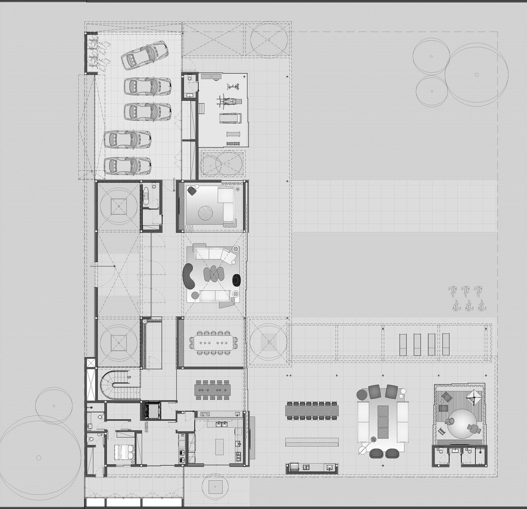 Fernanda Marques Arquitetura,別墅設計案例,別墅設計方案,開放式別墅,巴西,聖何塞,1400㎡,庭院別墅,原木色