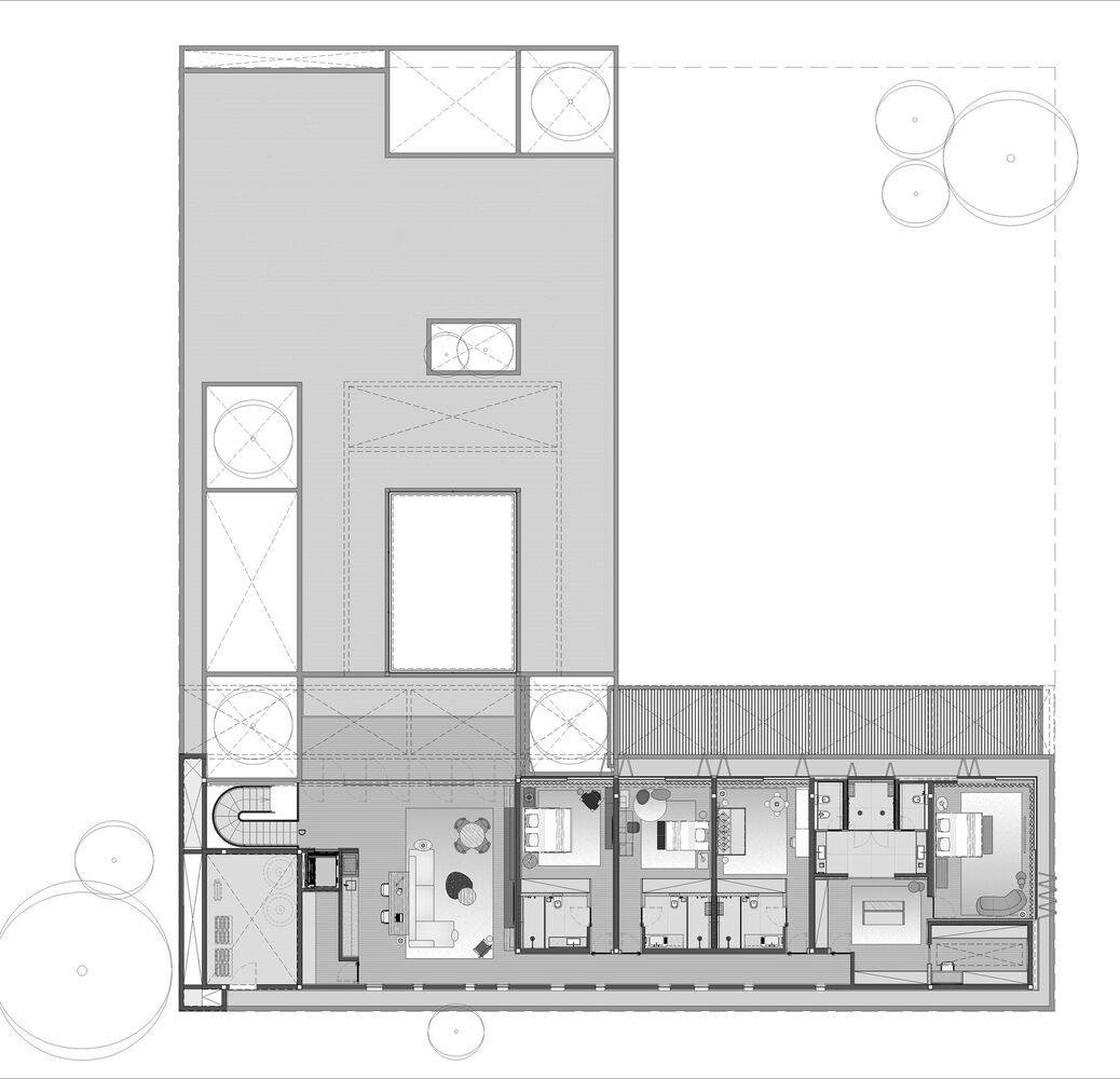 Fernanda Marques Arquitetura,別墅設計案例,別墅設計方案,開放式別墅,巴西,聖何塞,1400㎡,庭院別墅,原木色