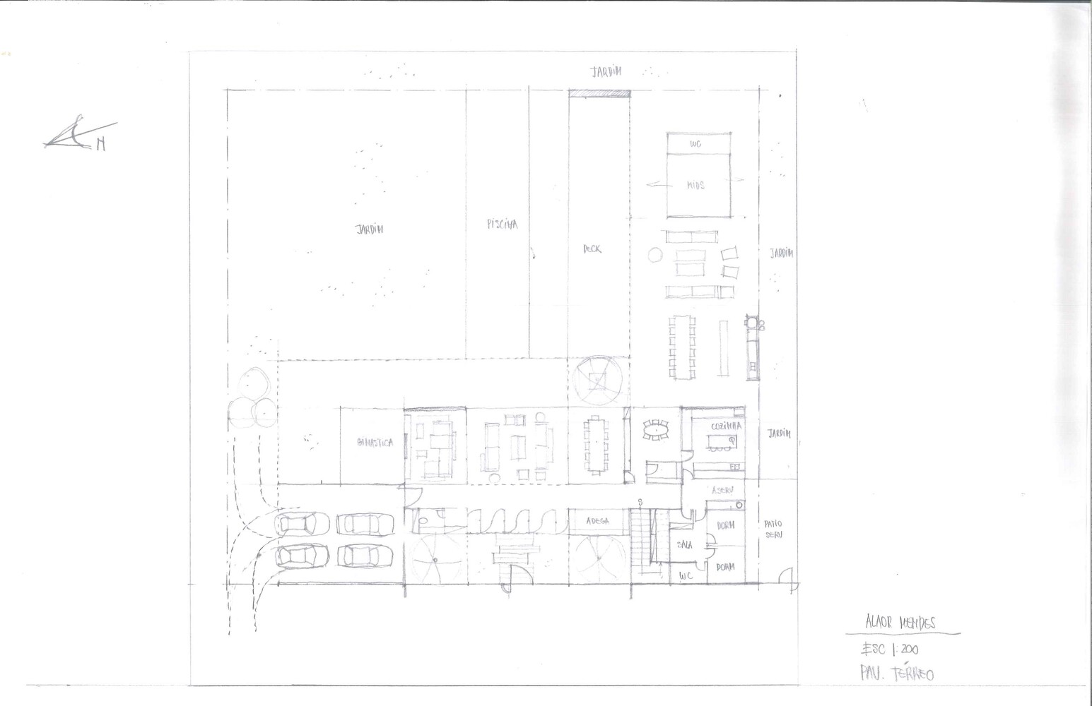 Fernanda Marques Arquitetura,別墅設計案例,別墅設計方案,開放式別墅,巴西,聖何塞,1400㎡,庭院別墅,原木色