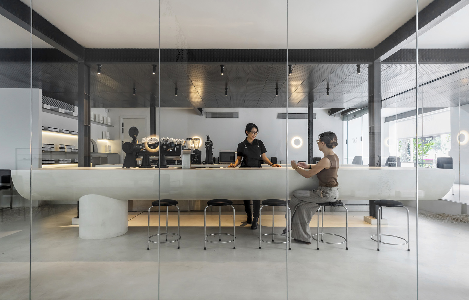 NU architecture & design,越南,胡誌明市,咖啡廳設計方案,咖啡廳裝修,街邊店設計,咖啡店設計,社區咖啡店設計,Bosgaurus Coffee