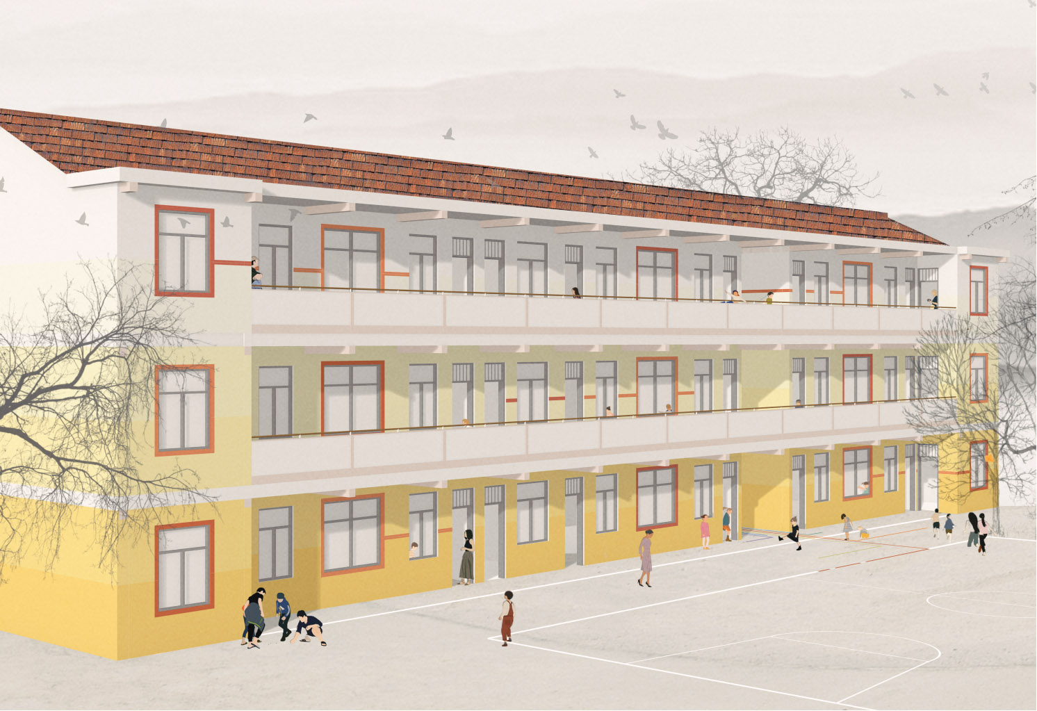 學校設計,小學設計,學校改造設計,校園設計,學校裝修,學校設計案例,學校設計方案,校園改造,湖南醴陵,長沙嶺希望小學公益改造,楊楠,平介設計