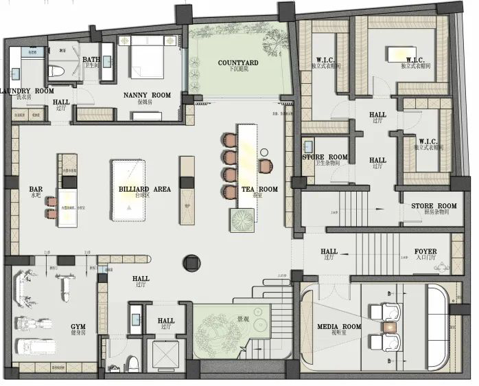 1000㎡別墅設計,1000㎡,大宅設計,住宅設計,別墅設計,現代風格別墅設計,別墅設計案例,別墅設計方案,獨棟別墅設計,庭院別墅設計,杭州,杭州現代別墅,G空間設計/葛賀