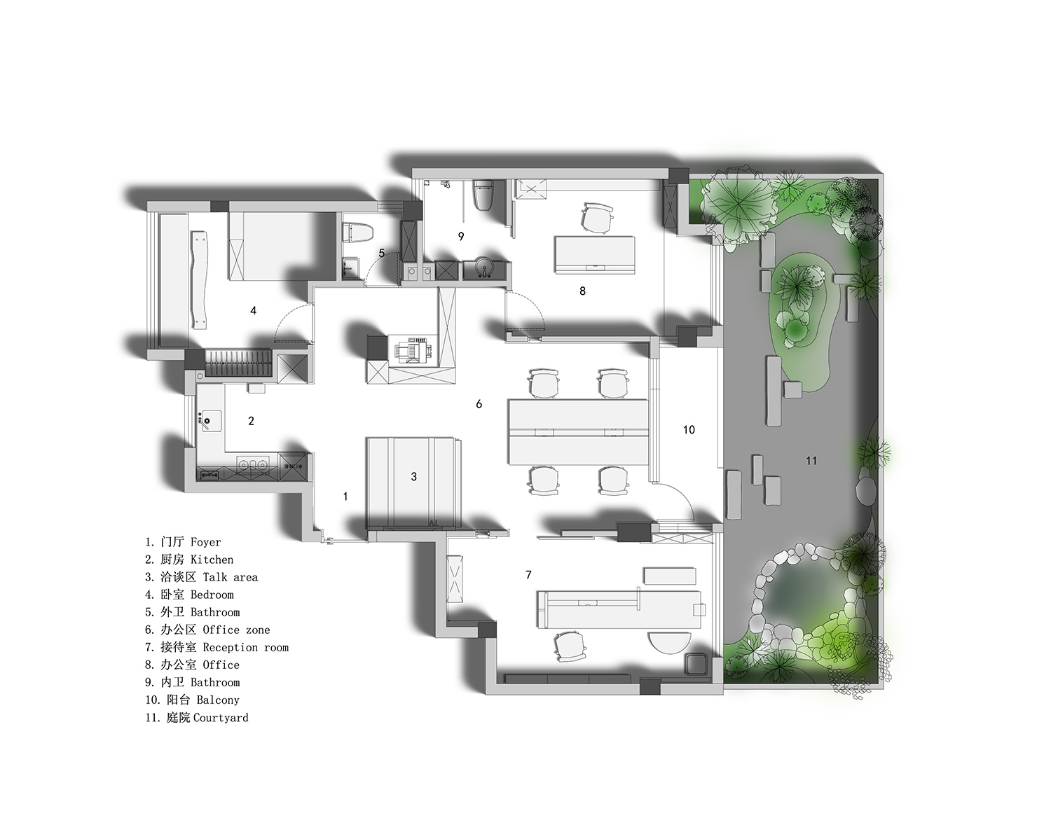 辦公室設計,設計公司辦公室案例,辦公室設計案例,辦公室設計方案,辦公室裝修,住宅改造辦公室,江蘇南通,開物營造辦公室,開物營造研究室