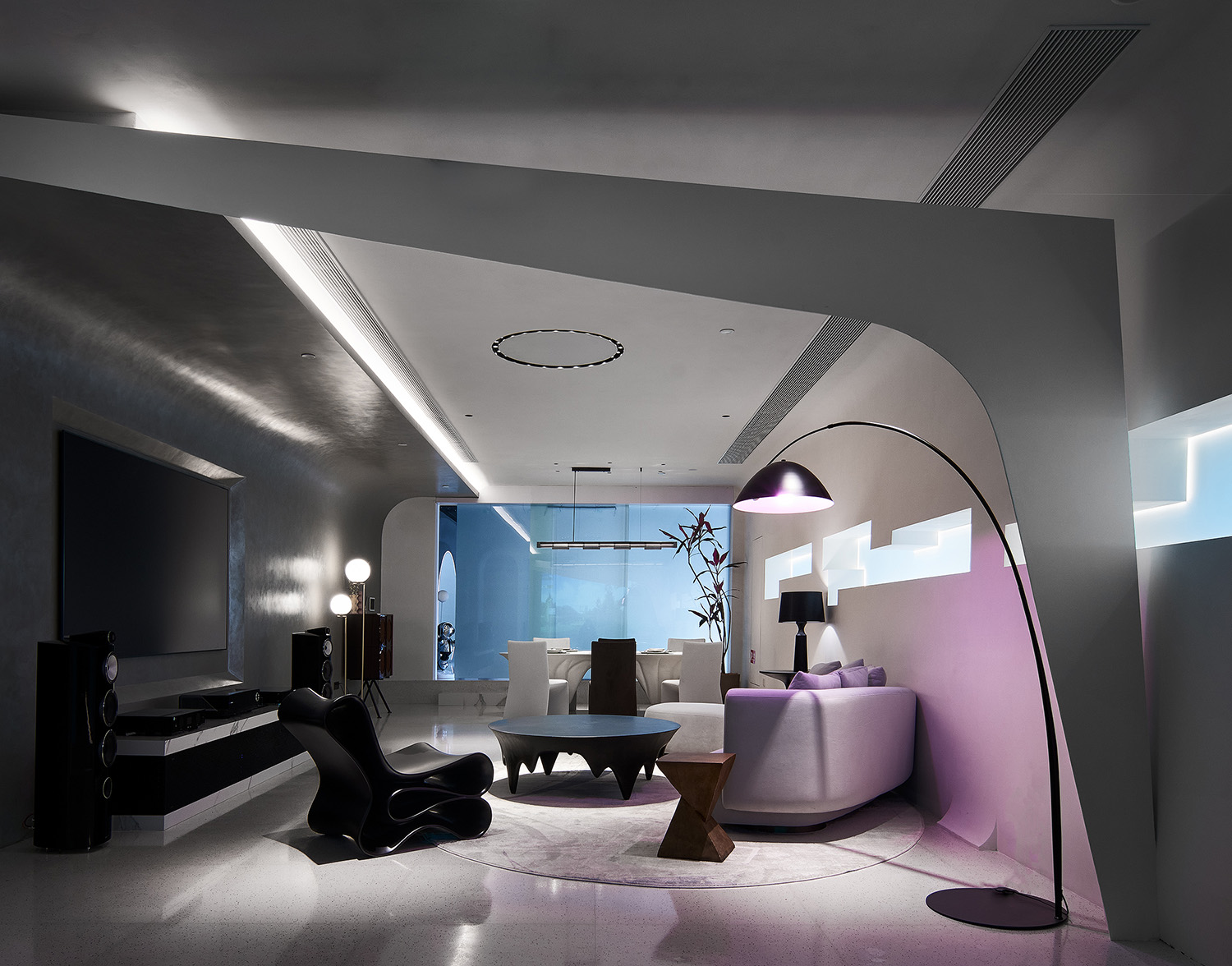 咖啡店設計,咖啡店設計案例,咖啡店設計方案,展廳設計,智能家居展廳設計,杭州,瓊宇科技&META Coffee,單複設計