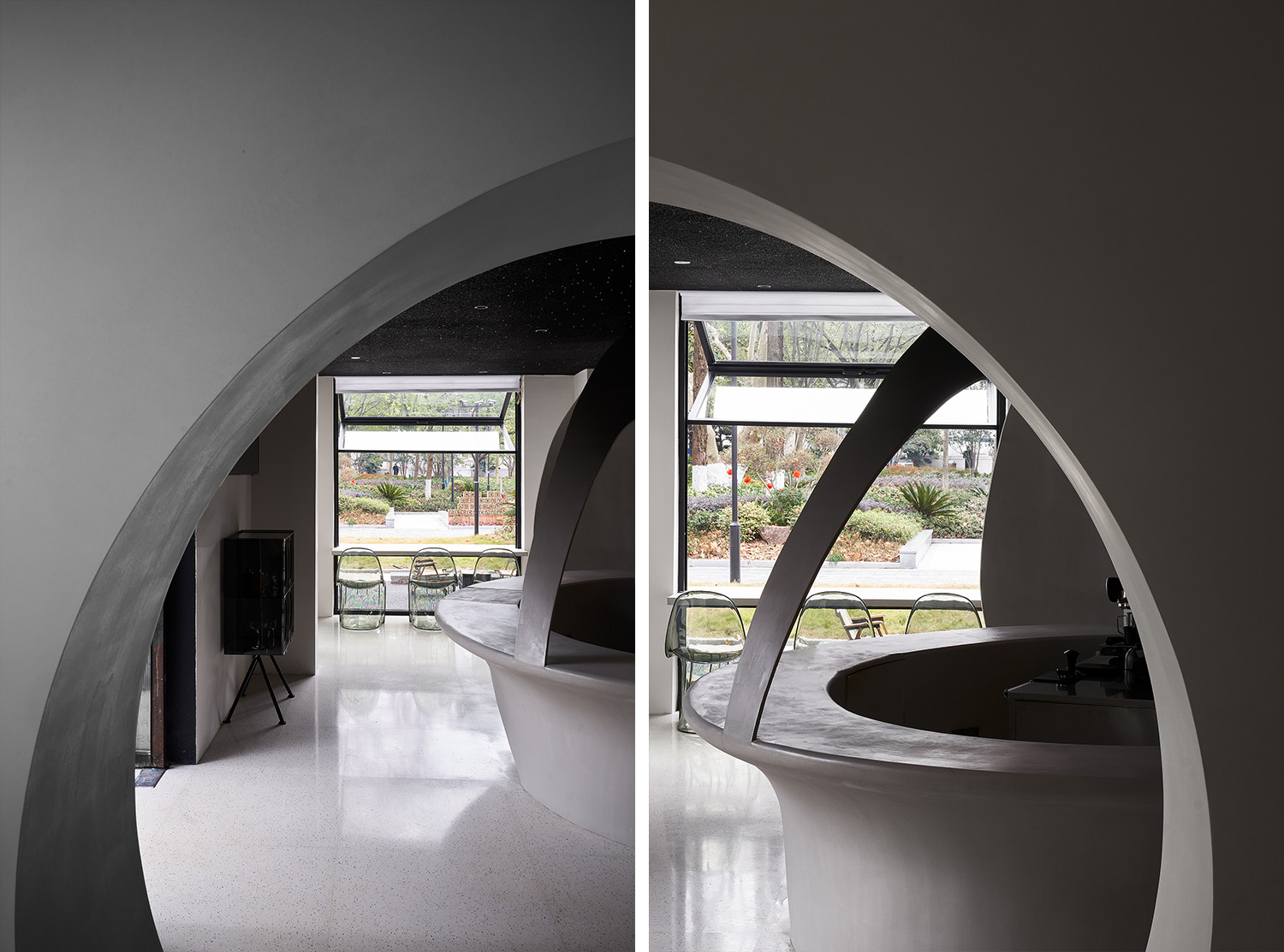 咖啡店設計,咖啡店設計案例,咖啡店設計方案,展廳設計,智能家居展廳設計,杭州,瓊宇科技&META Coffee,單複設計