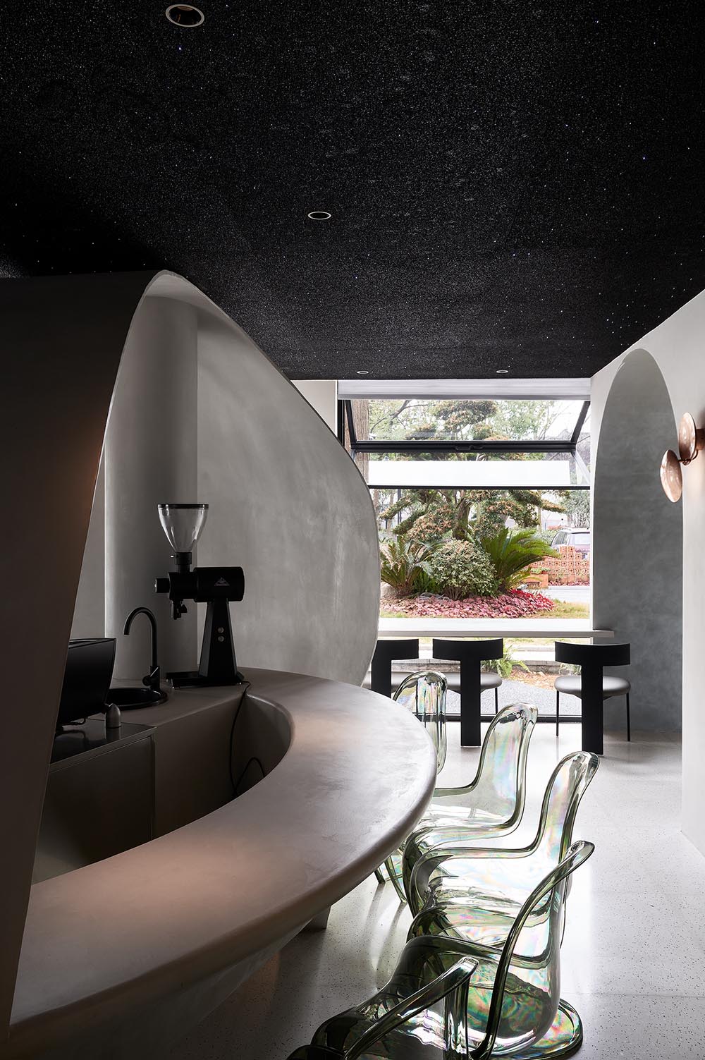 咖啡店設計,咖啡店設計案例,咖啡店設計方案,展廳設計,智能家居展廳設計,杭州,瓊宇科技&META Coffee,單複設計