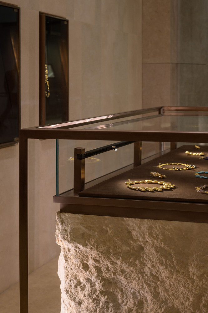 珠寶店設計,飾品店設計,珠寶店設計案例,珠寶店設計方案,商店設計,珠寶展廳設計,Yasmina Makram,埃及,卡夫納薩爾,品牌店設計,Yasmina Makram,Nakhla Brand Store,55㎡