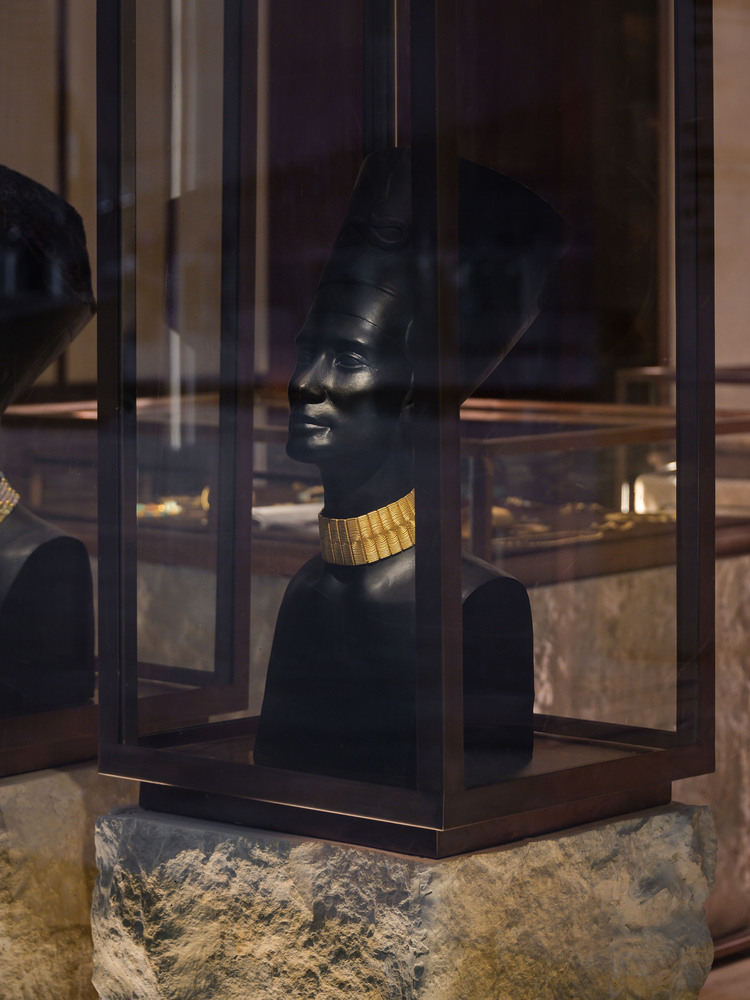 珠寶店設計,飾品店設計,珠寶店設計案例,珠寶店設計方案,商店設計,珠寶展廳設計,Yasmina Makram,埃及,卡夫納薩爾,品牌店設計,Yasmina Makram,Nakhla Brand Store,55㎡