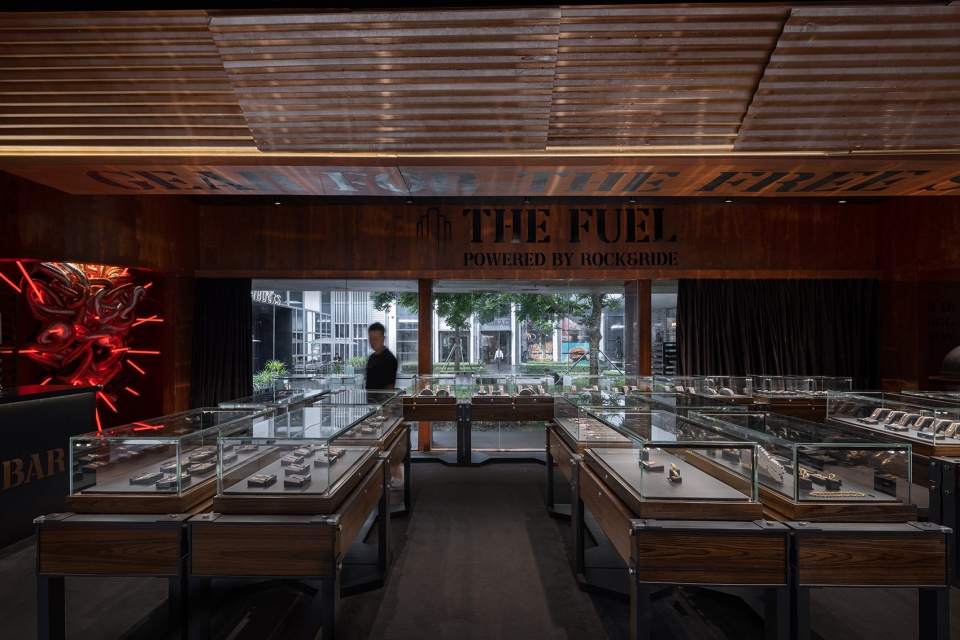 商店設計,零售店設計,飾品零售店設計,零售店設計案例,零售店設計方案,飾品店設計,深圳,Rock&Ride深圳萬象天地快閃店,WBS裏外工作室