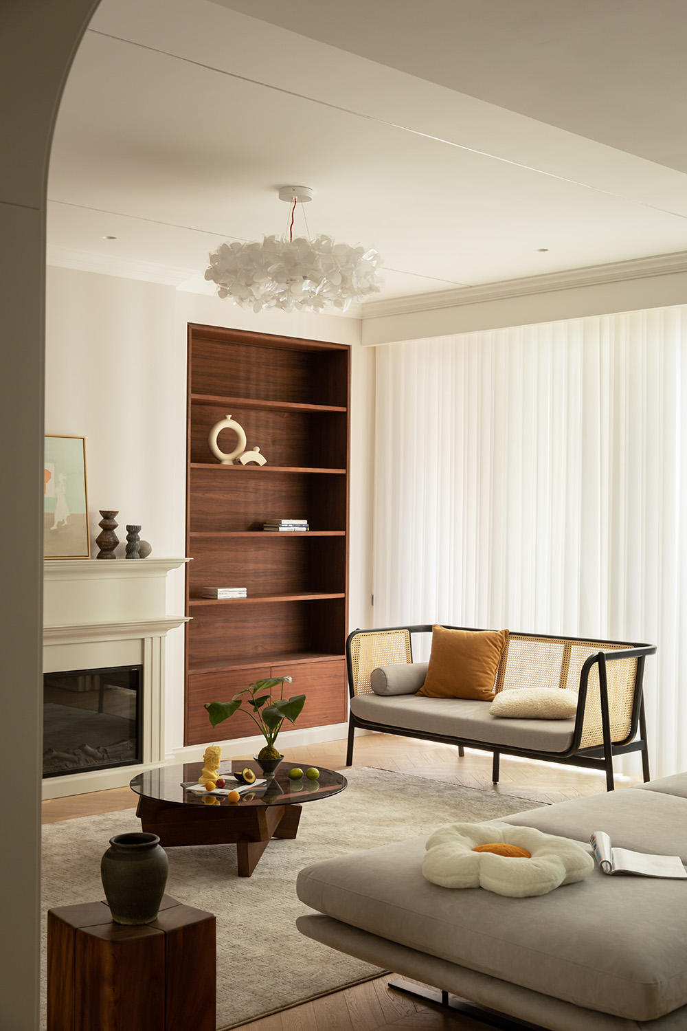 180㎡大平層設計,180㎡,住宅設計案例,住宅設計,法式風格家裝設計,大平層設計,大平層設計案例,大平層設計方案,上海,仁恒河濱花園大平層,示覺設計