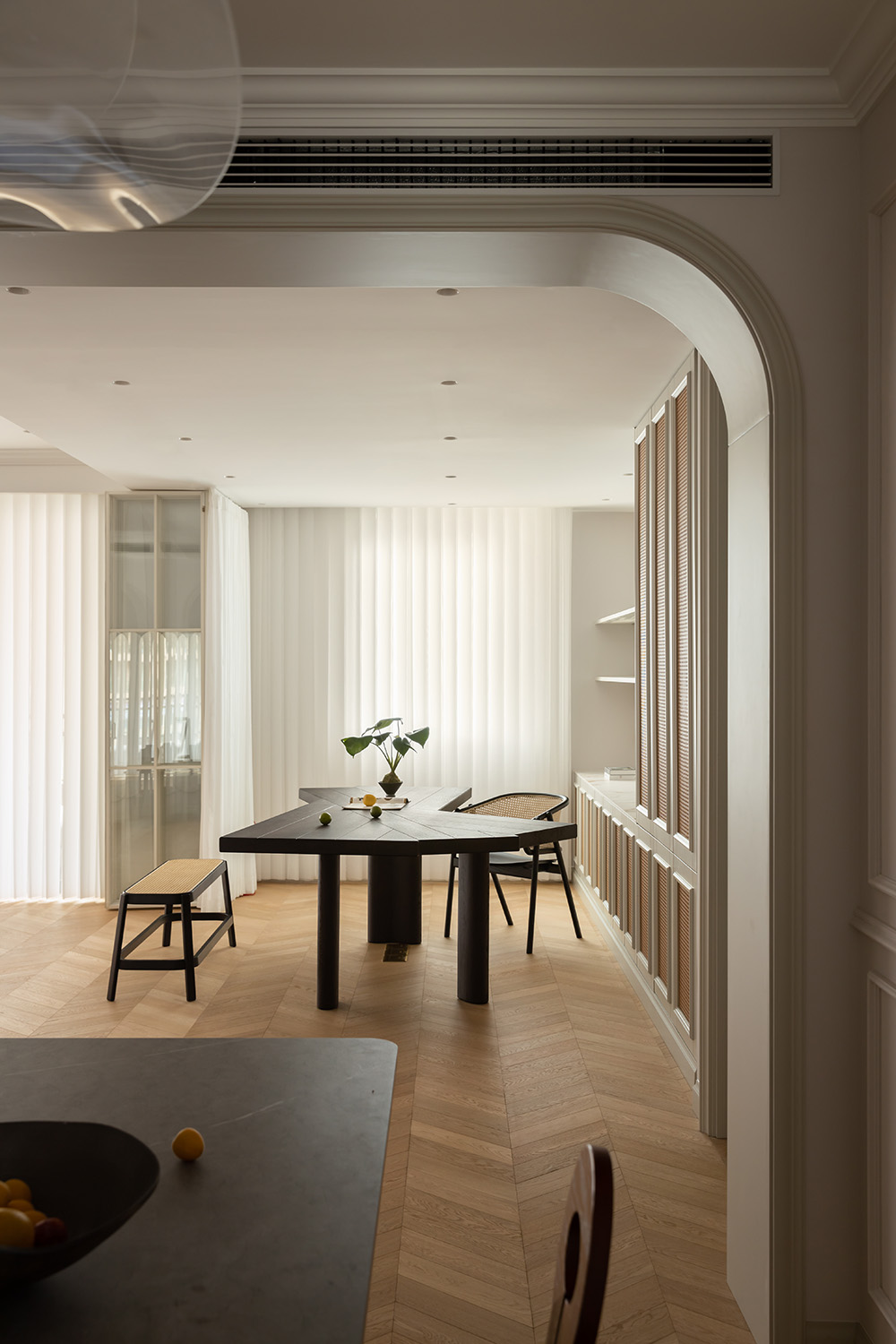 180㎡大平層設計,180㎡,住宅設計案例,住宅設計,法式風格家裝設計,大平層設計,大平層設計案例,大平層設計方案,上海,仁恒河濱花園大平層,示覺設計