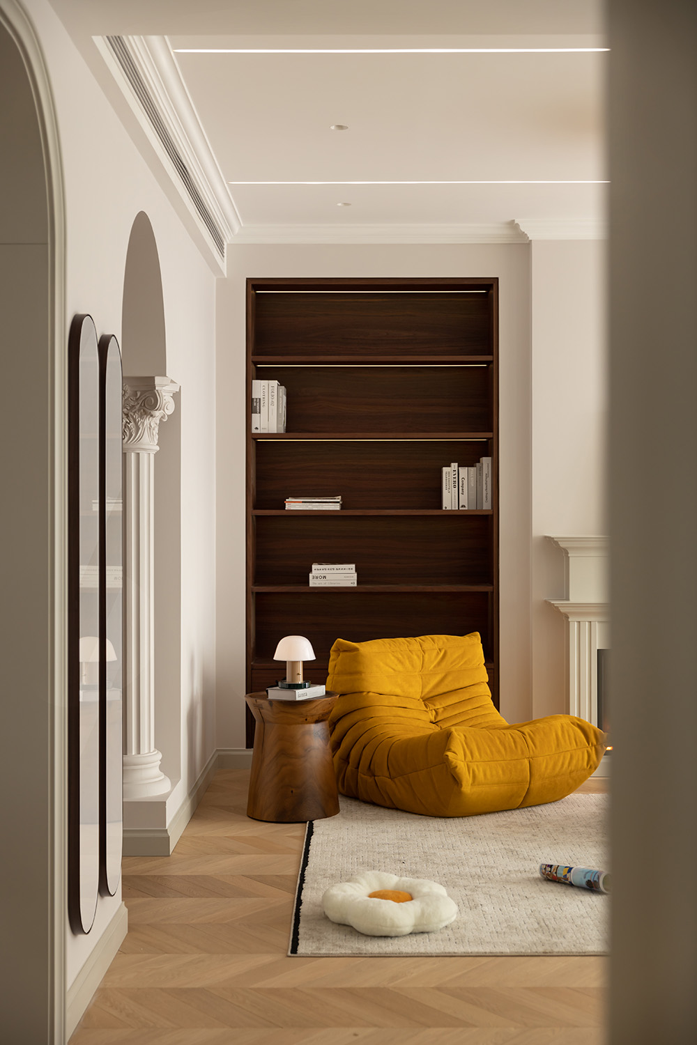 180㎡大平層設計,180㎡,住宅設計案例,住宅設計,法式風格家裝設計,大平層設計,大平層設計案例,大平層設計方案,上海,仁恒河濱花園大平層,示覺設計