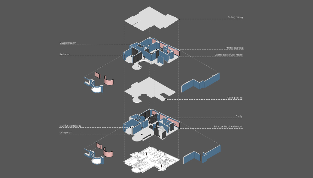 350㎡複式設計,350㎡,複式住宅設計,家裝設計,現代風格住宅設計,複式住宅設計案例,複式住宅設計方案,上海,江景複式住宅,KAD STUDIO/秦侃