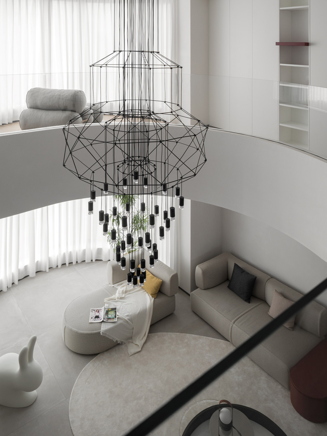 350㎡複式設計,350㎡,複式住宅設計,家裝設計,現代風格住宅設計,複式住宅設計案例,複式住宅設計方案,上海,江景複式住宅,KAD STUDIO/秦侃