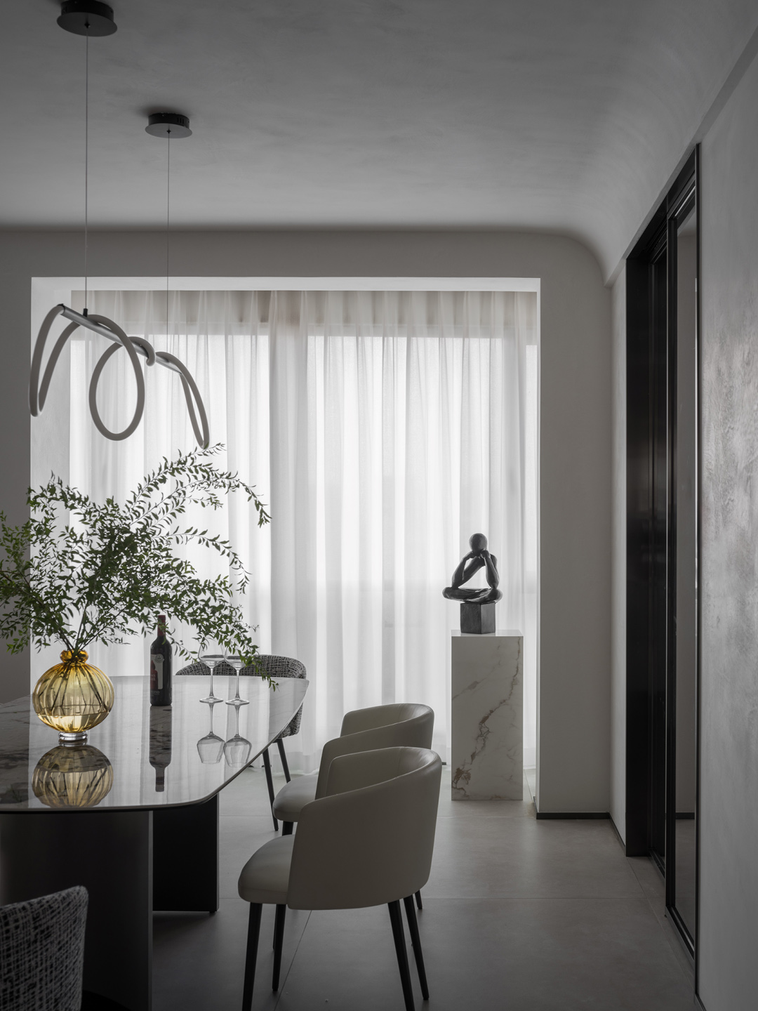 350㎡複式設計,350㎡,複式住宅設計,家裝設計,現代風格住宅設計,複式住宅設計案例,複式住宅設計方案,上海,江景複式住宅,KAD STUDIO/秦侃