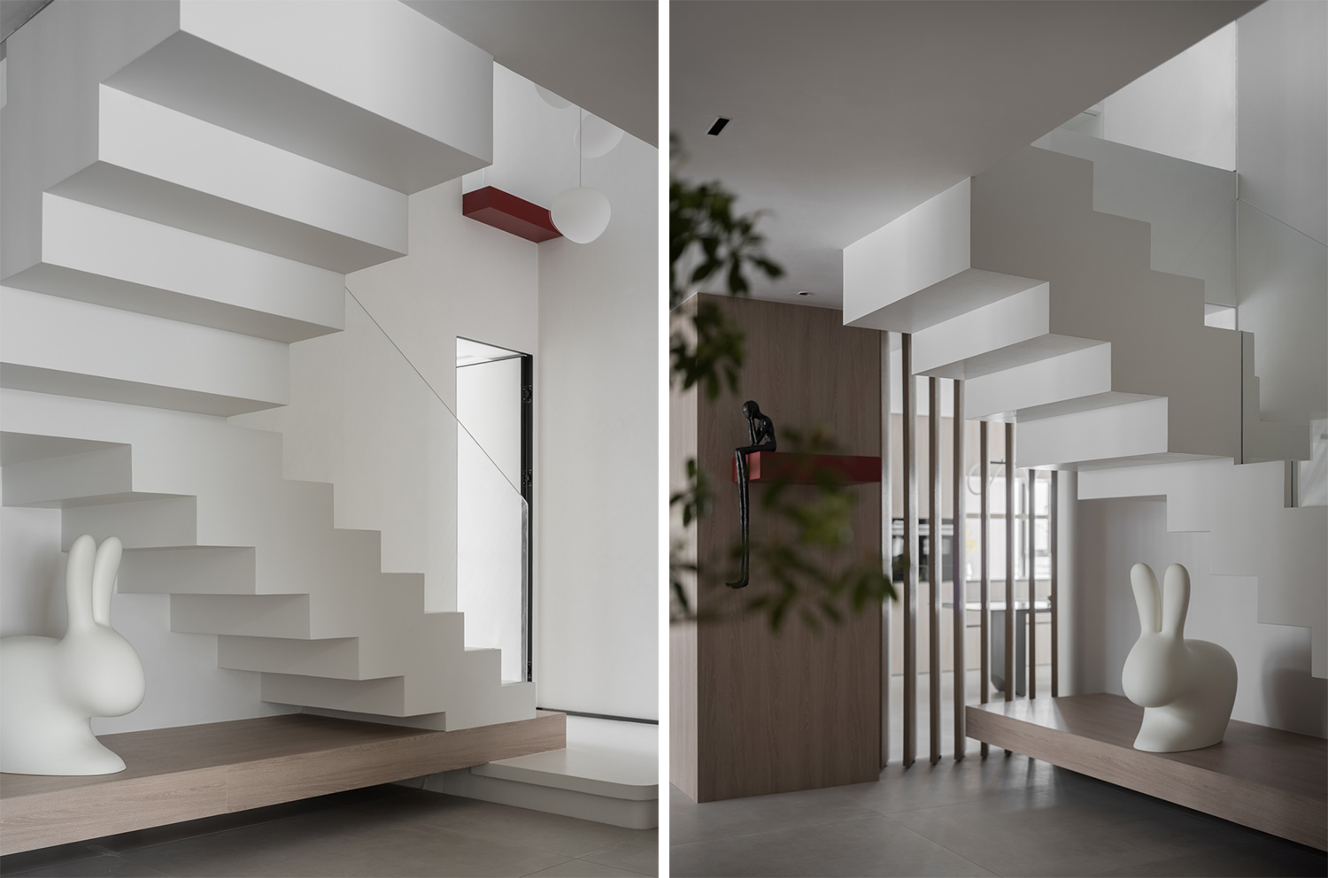 350㎡複式設計,350㎡,複式住宅設計,家裝設計,現代風格住宅設計,複式住宅設計案例,複式住宅設計方案,上海,江景複式住宅,KAD STUDIO/秦侃