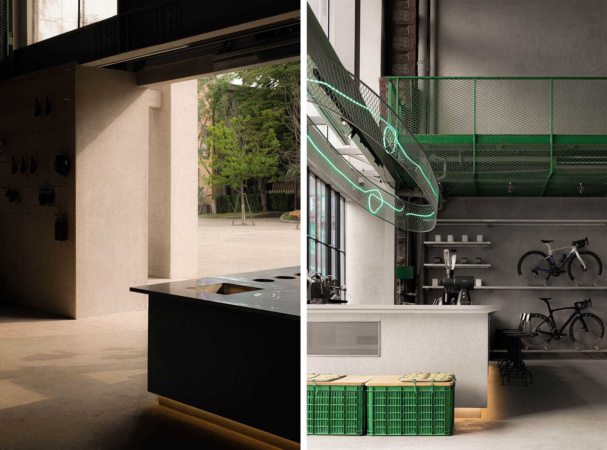 自行車零售店設計,騎行配件零售店設計,零售店設計案例,零售店設計方案,零售店設計,商店設計,杭州,宇宙電動空間站,雲穀空間設計