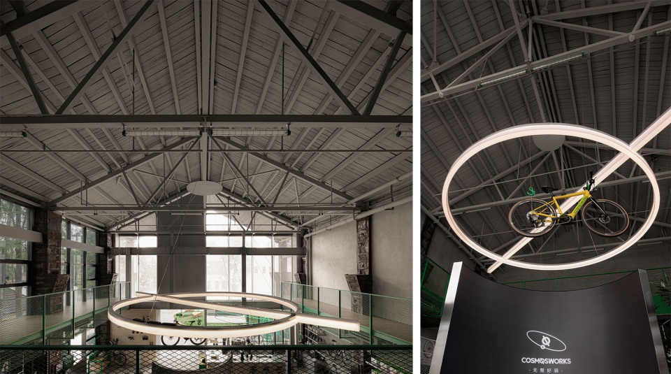 自行車零售店設計,騎行配件零售店設計,零售店設計案例,零售店設計方案,零售店設計,商店設計,杭州,宇宙電動空間站,雲穀空間設計
