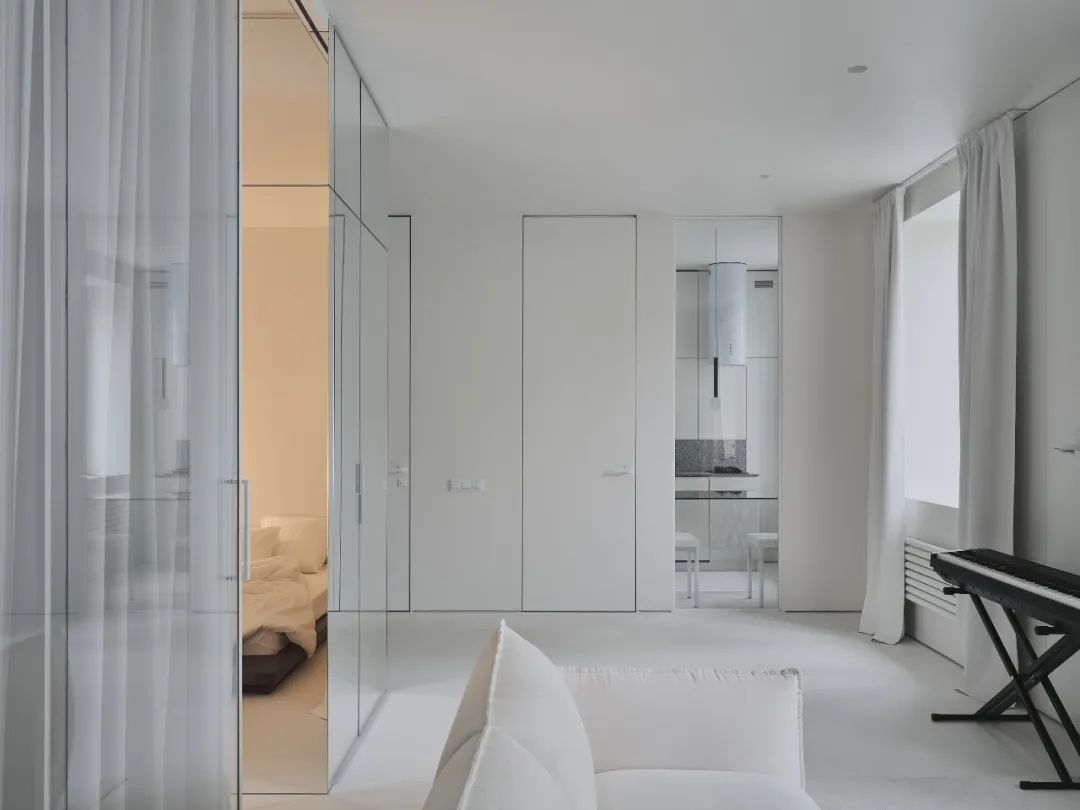 A77,公寓設計,公寓設計案例,55㎡,極簡風格,小公寓,極簡主義,白色極簡