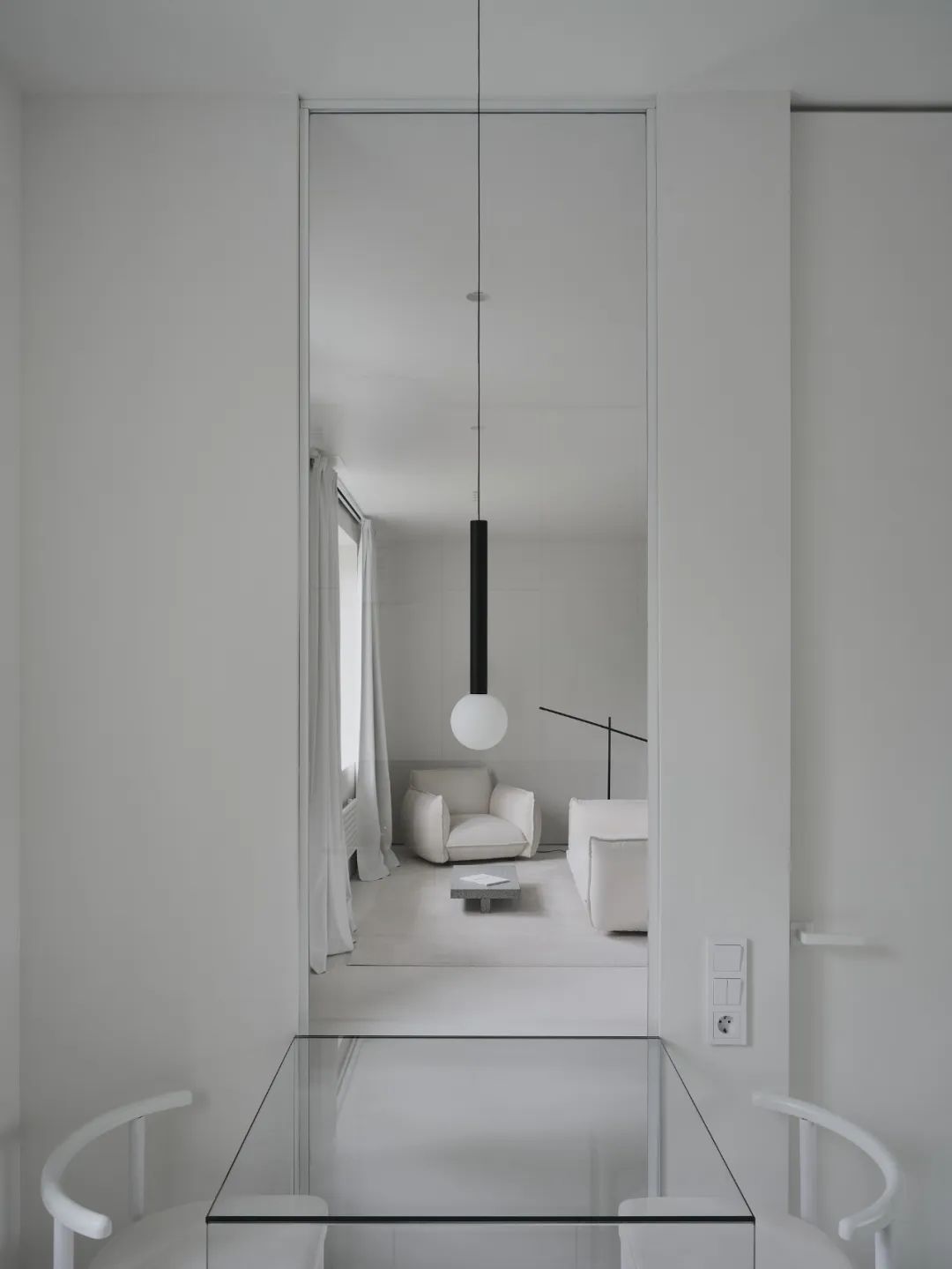 A77,公寓設計,公寓設計案例,55㎡,極簡風格,小公寓,極簡主義,白色極簡