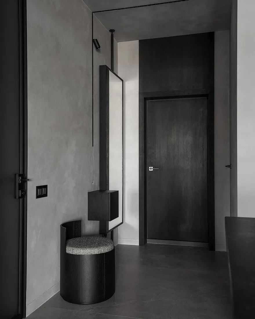 Svetlana Herzen,公寓設計,公寓設計案例,65㎡,深色係,小公寓,小公寓設計效果圖,小戶型設計,單身公寓