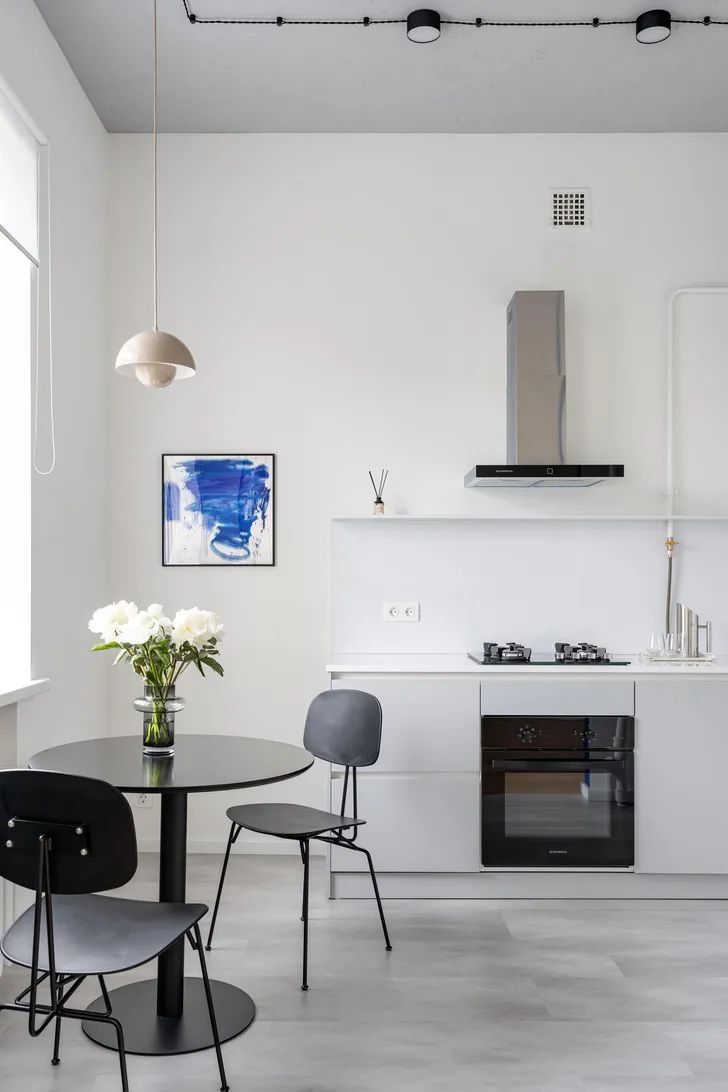 Sonya Hakobyan,公寓設計,公寓設計案例,45㎡,白色係,小公寓,小公寓設計效果圖,小戶型設計,莫斯科